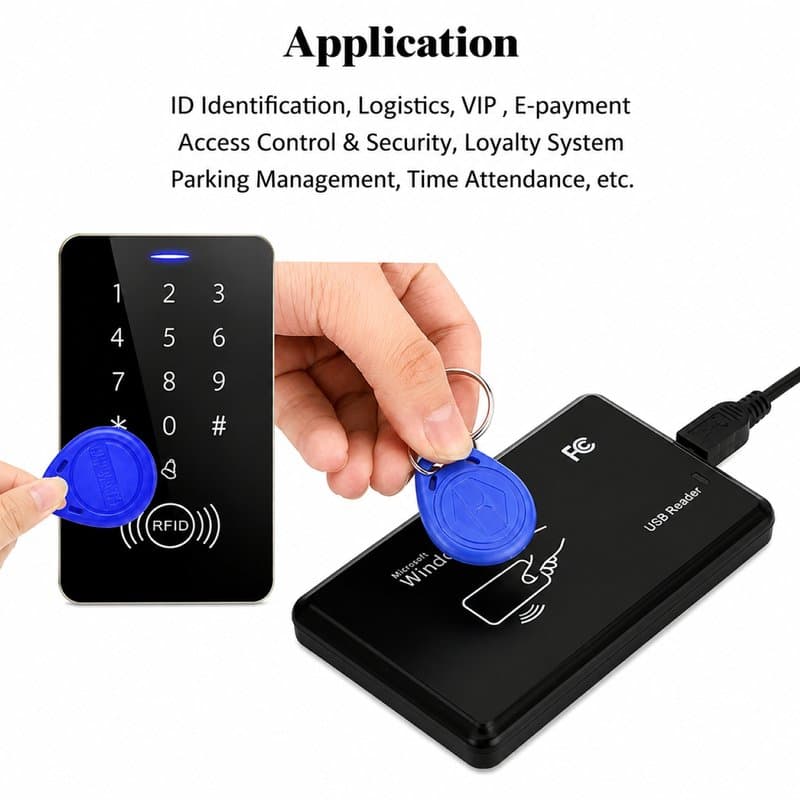 ACM 125KHz RFID Key Fob Proximity Access Control Tag thumbnail 8