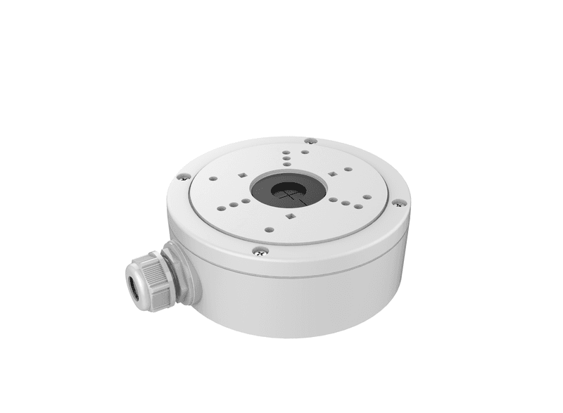 Hikvision DS-1280ZJ-S Aluminum Junction Box - Professional Dome Camera Mount (White) thumbnail 2