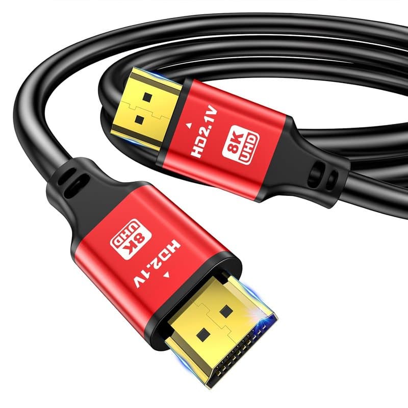 8K HDMI Cable HDMI 2.1 Cable 1.5M 5ft 4K@120hz,8K@60Hz,Ultra HD High Speed 48Gbps HDMI,HDR eARC,Compatible with Roku Netflix PS4 Pro PS5 Xbox OneX Samsung Sony LG RTX 3080 3070 thumbnail 2