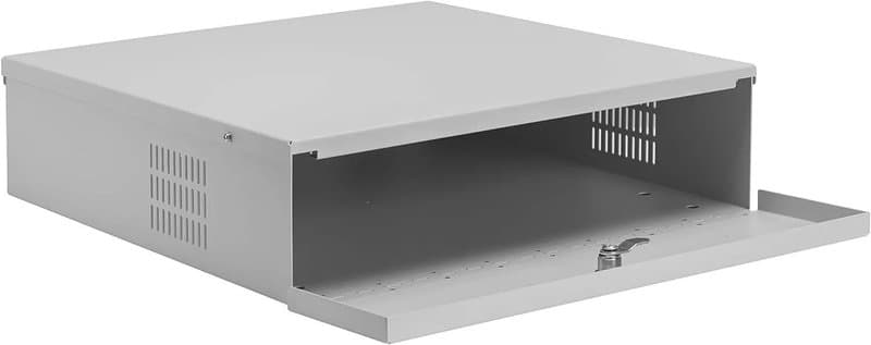 Heavy Duty Lockable DVR Recorder Safety Box - Metal CCTV DVR Safe (18x18cm) thumbnail 2