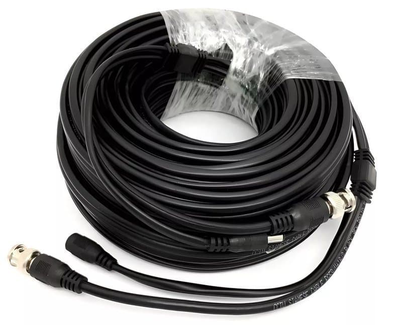 RG59 CCTV Cable 15m BNC Video with DC Power Shotgun Lead for Camera to DVR thumbnail 2