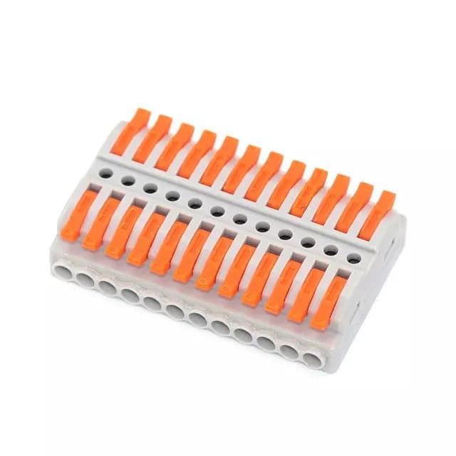 SPL-12-12 Grey Lever Wire Connector 12 In 12 Out Splicing Terminal thumbnail 2