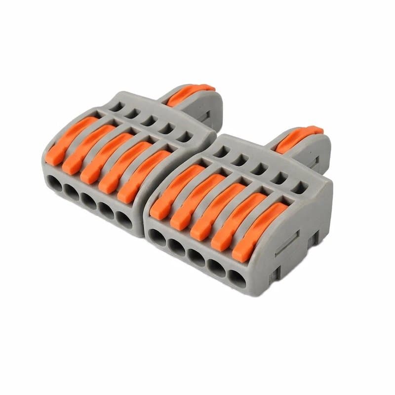 SPL-2-10 Lever Wire Connector 2 In 10 Out Compact Splicing Terminal thumbnail 2