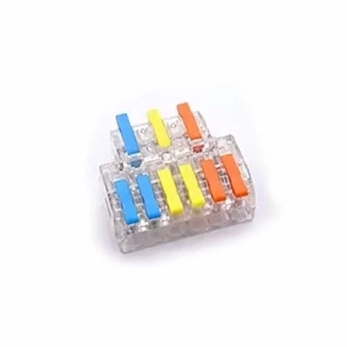 SPL-3-6 Lever Nut Wire Connector 3 In 6 Out Compact Splicing Terminal thumbnail 2