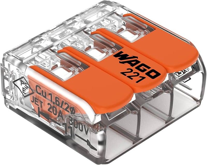 WAGO 221-413 Compact Lever Connector 3 Conductor 32A 50 Pack thumbnail 9