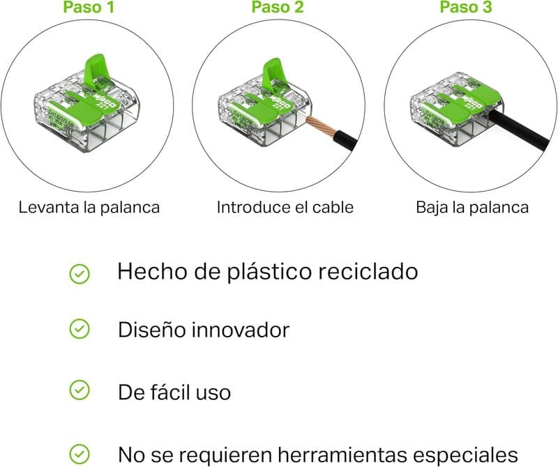 WAGO 221-423 Lever Connector 3 Port Compact Splicing Connector 50 Pack thumbnail 5