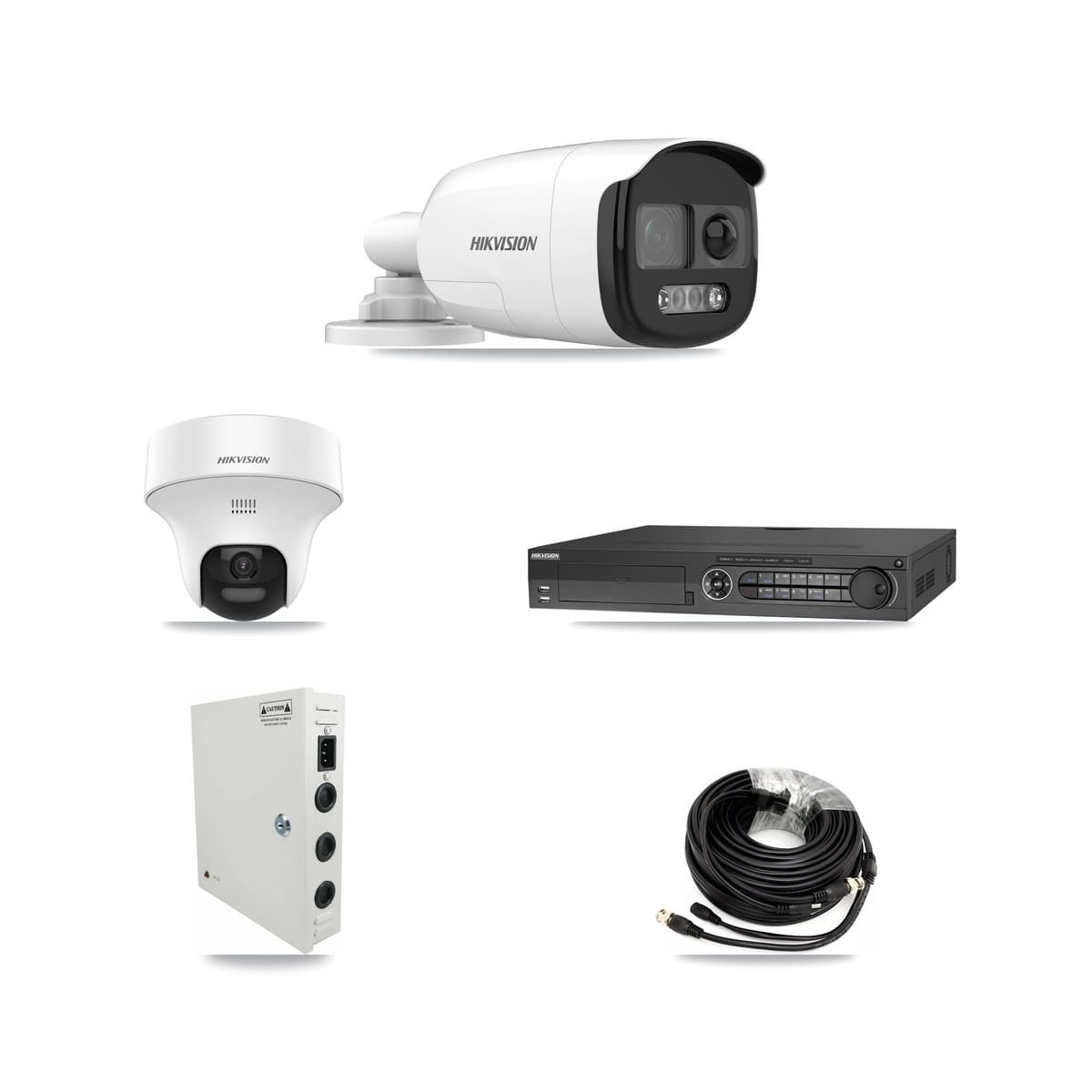 Hikvision 32-Channel 5MP CCTV Kit — 11 DS-2CE12KF3T Bullet + 11 DS-2CE70K0T Turret Cameras + 8TB Recording - Image 1