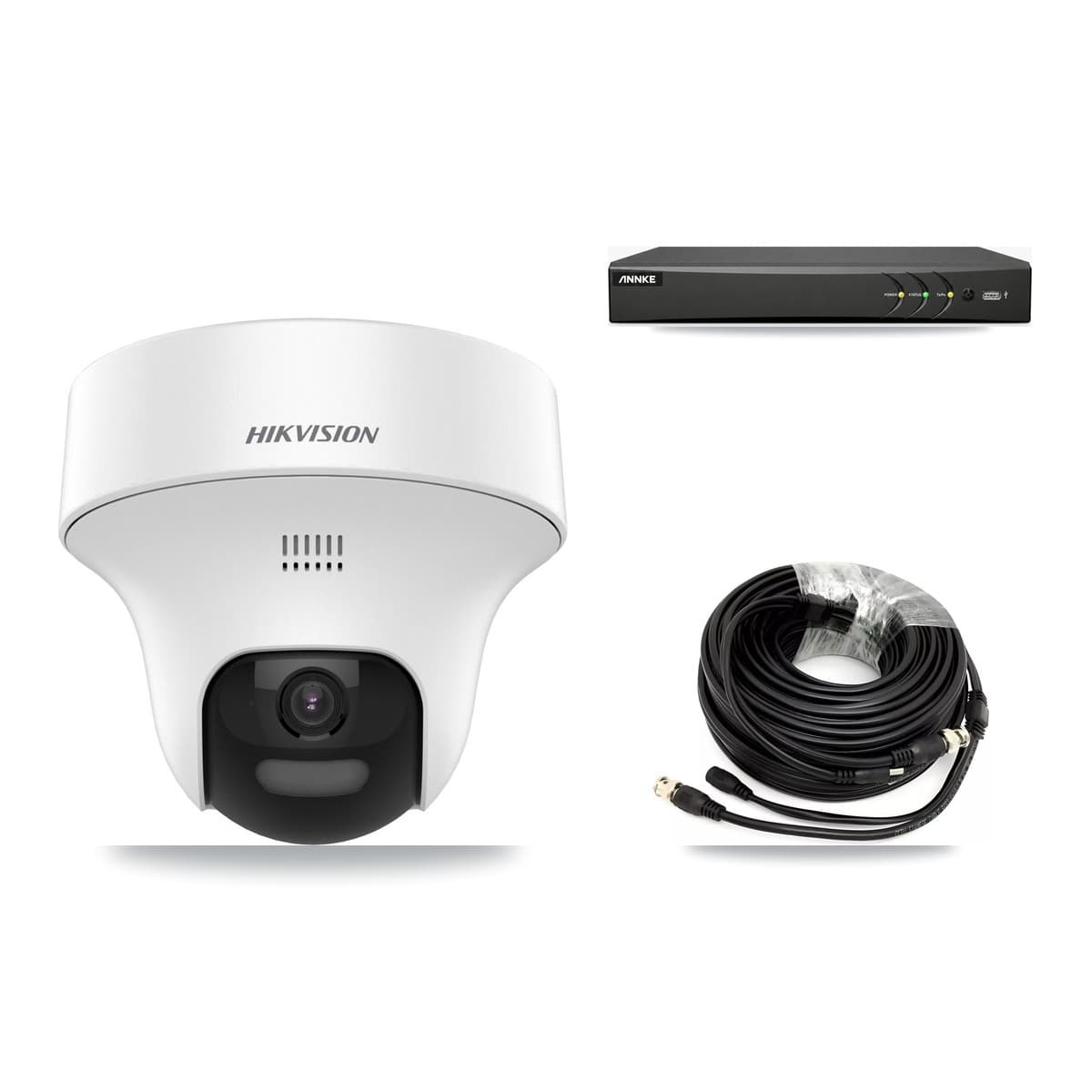 Hikvision & ANNKE 4-Channel 5MP CCTV Kit — 4 DS-2CE70K0T Turret Cameras + 2TB Recording - Image 1