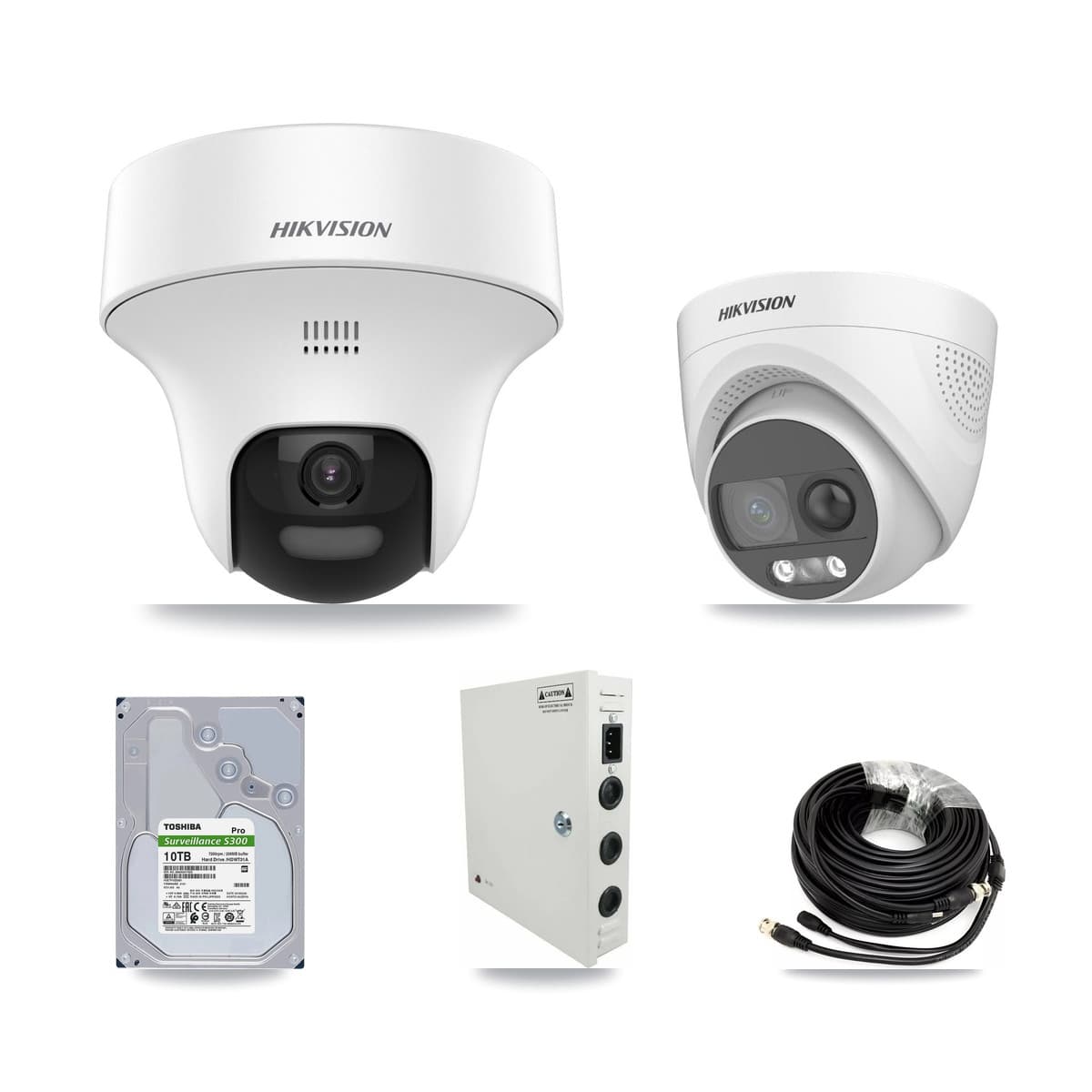 Hikvision 32-Channel 5MP CCTV Kit — 31 DS-2CE70K0T + 1 DS-2CE72KF3T Turret Cameras + 10TB Recording - Image 1