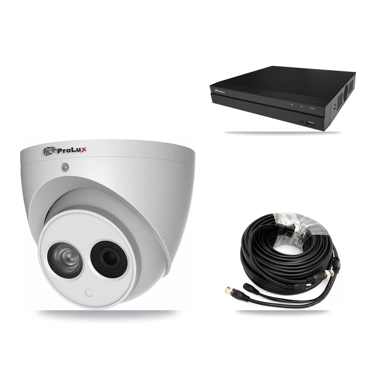 Prolux 8-Channel 4MP CCTV Kit — 6 Turret Cameras + 8TB Recording (PXD-5208AN Recorder) - Image 1