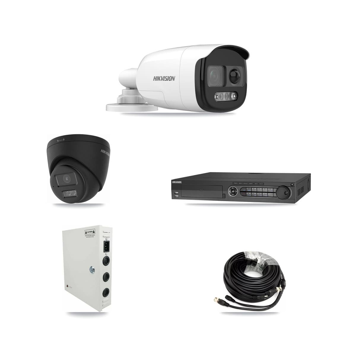 Hikvision 32-Channel 5MP – 4K CCTV Kit — 10 5MP Bullet + 1 Black 4K Turret Cameras + 2× 8TB Recording - Image 1