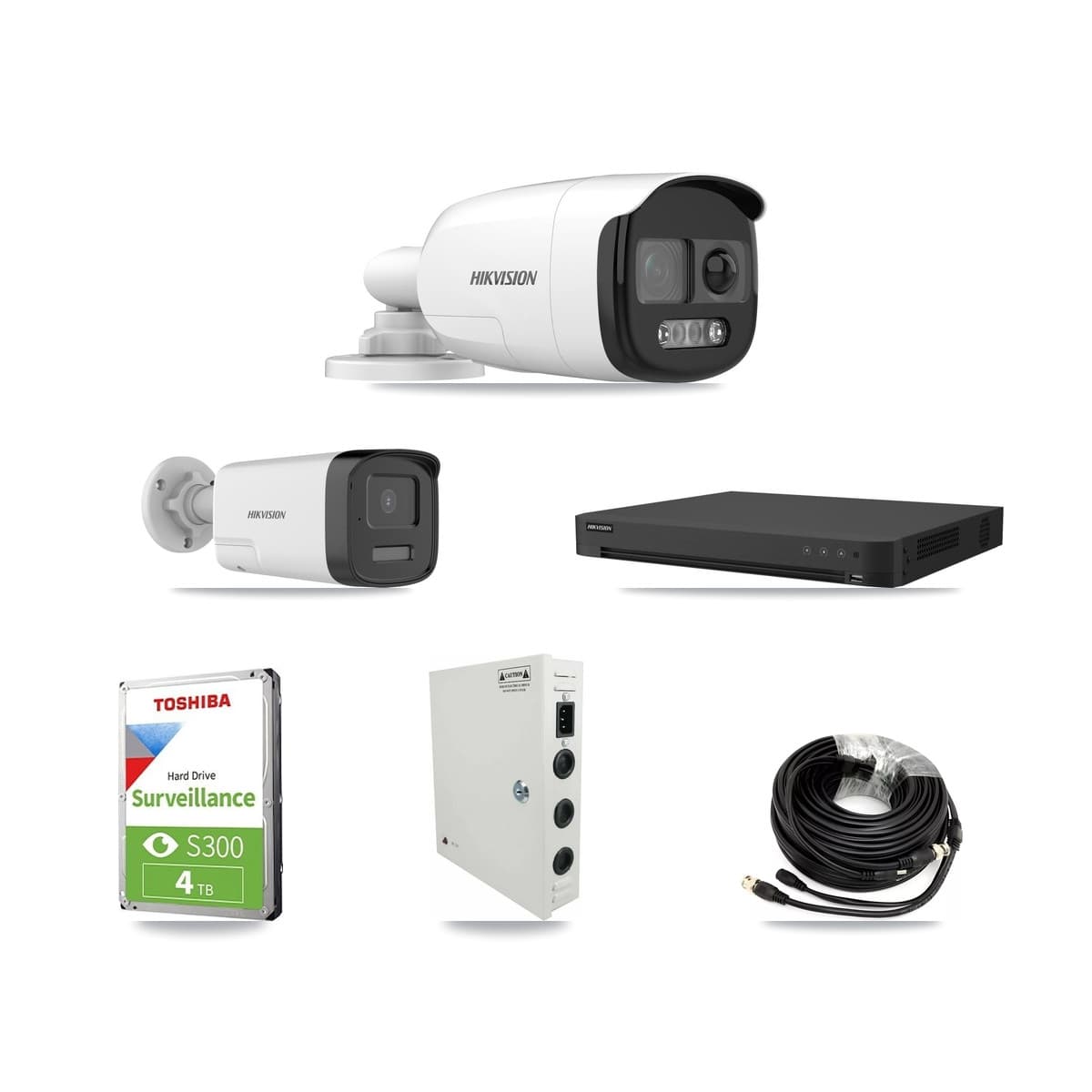 Hikvision 16-Channel 5MP CCTV Kit — 9 DS-2CE12KF3T + 1 DS-2CE17K0T Bullet Cameras + 4TB Recording - Image 1