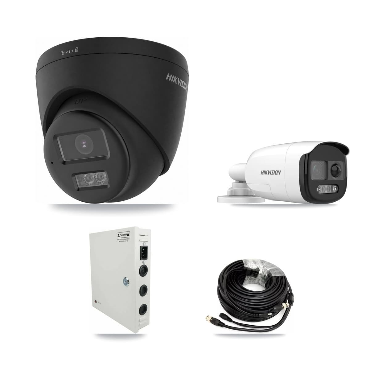 Hikvision 32-Channel 5MP – 4K CCTV Kit — 5 5MP Bullet + 10 Black 4K Turret Cameras + 4× 8TB Recording - Image 1
