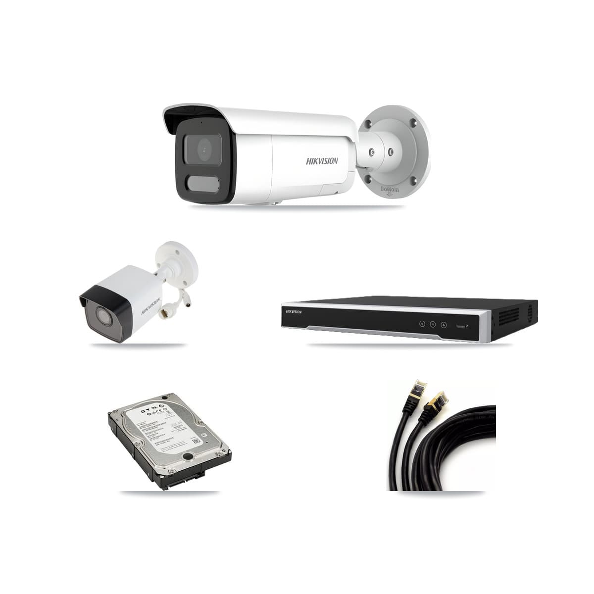 Hikvision 16-Channel 4MP – 5MP CCTV Kit — 1 5MP + 3 4MP Bullet Cameras + 5TB Recording - Image 1