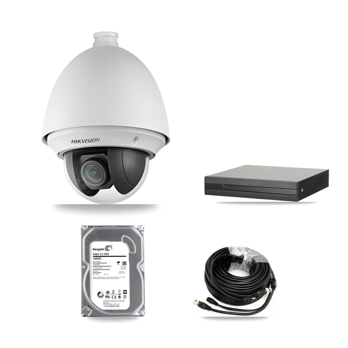 Hikvision 16-Channel 2MP CCTV Kit — 2 PTZ Cameras + 1TB Recording (XVR-3116HS Recorder) - Image 1