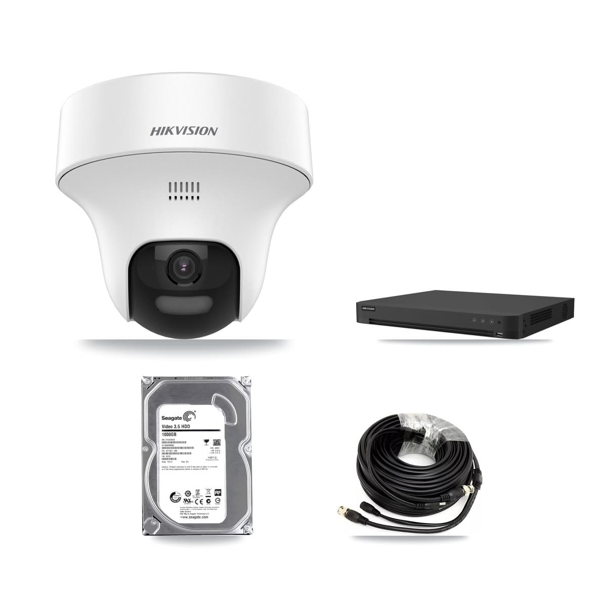 Hikvision 32-Channel 5MP CCTV Kit — 1 DS-2CE70K0T Turret Camera + 1TB Recording (IDS-7232HQHI Recorder) - Image 1