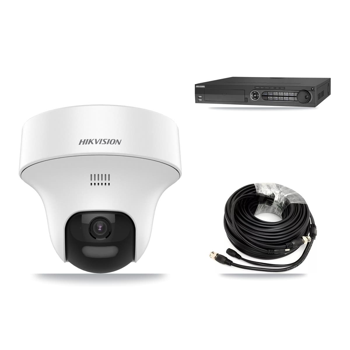 Hikvision 32-Channel 5MP CCTV Kit — 4 DS-2CE70K0T Turret Cameras + 2TB Recording (DS-7332HQHI Recorder) - Image 1