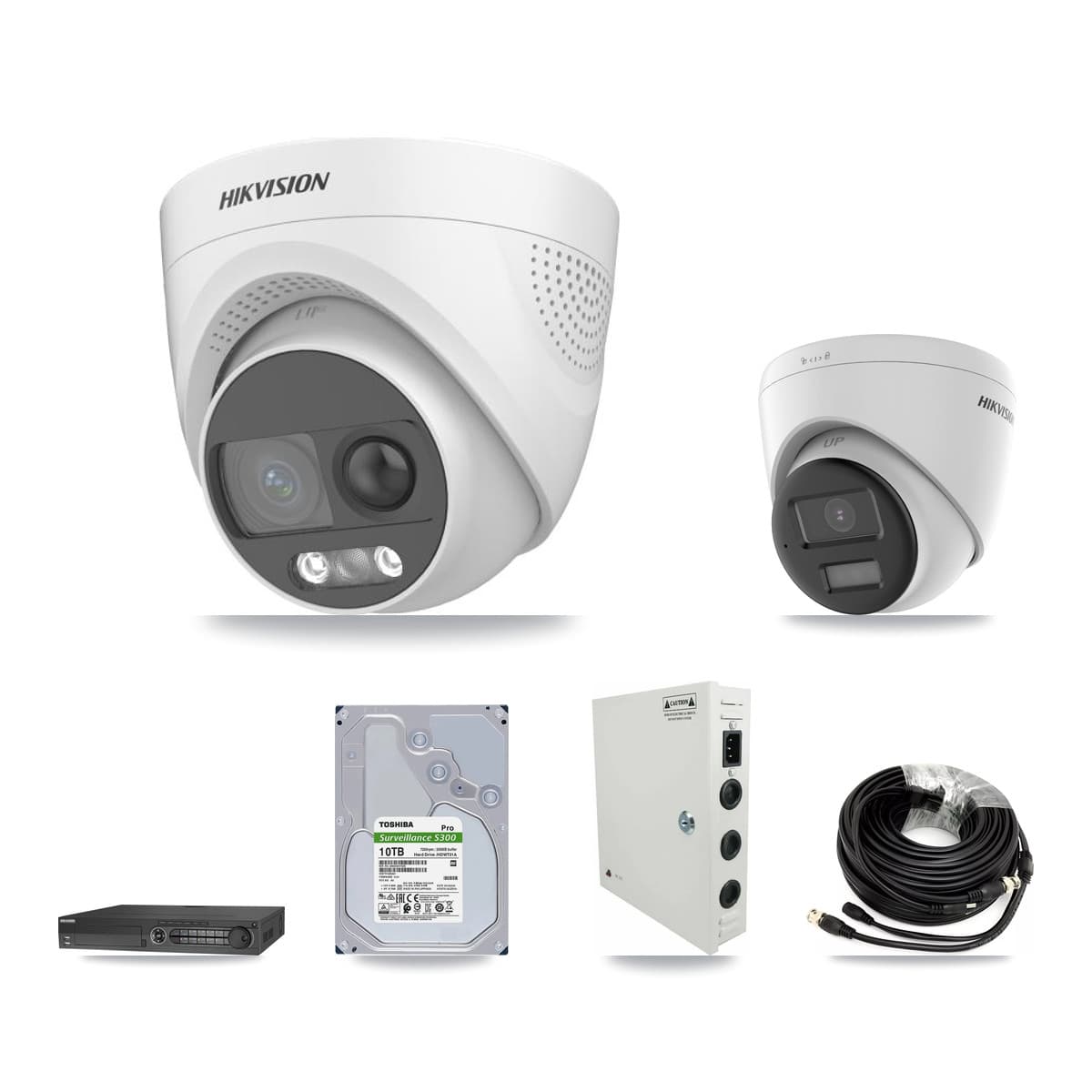 Hikvision 32-Channel 5MP CCTV Kit — 27 DS-2CE72KF3T + 1 DS-2CE78K0T Turret Cameras + 10TB Recording - Image 1