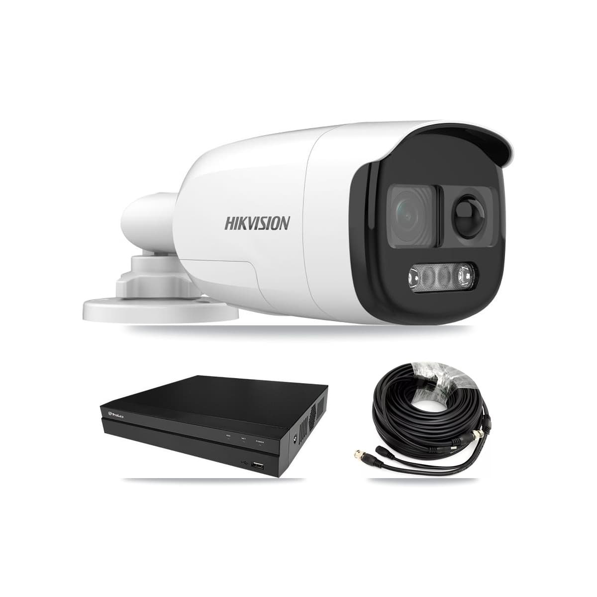 Hikvision & Prolux 8-Channel 5MP CCTV Kit — 4 DS-2CE12KF3T Bullet Cameras + 8TB Recording - Image 1