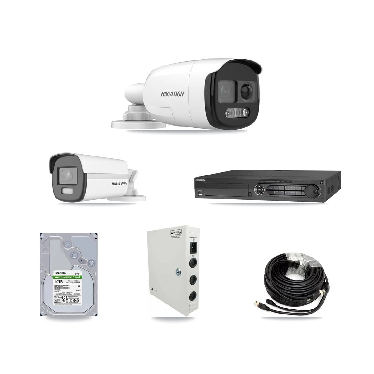 Hikvision 32-Channel 5MP – 4K CCTV Kit — 30 5MP + 1 4K Bullet Cameras + 4× 10TB Recording - Image 1