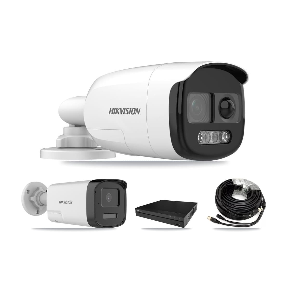 Hikvision & Prolux 8-Channel 5MP CCTV Kit — 5 DS-2CE12KF3T + 1 DS-2CE17K0T Bullet Cameras + 8TB Recording - Image 1