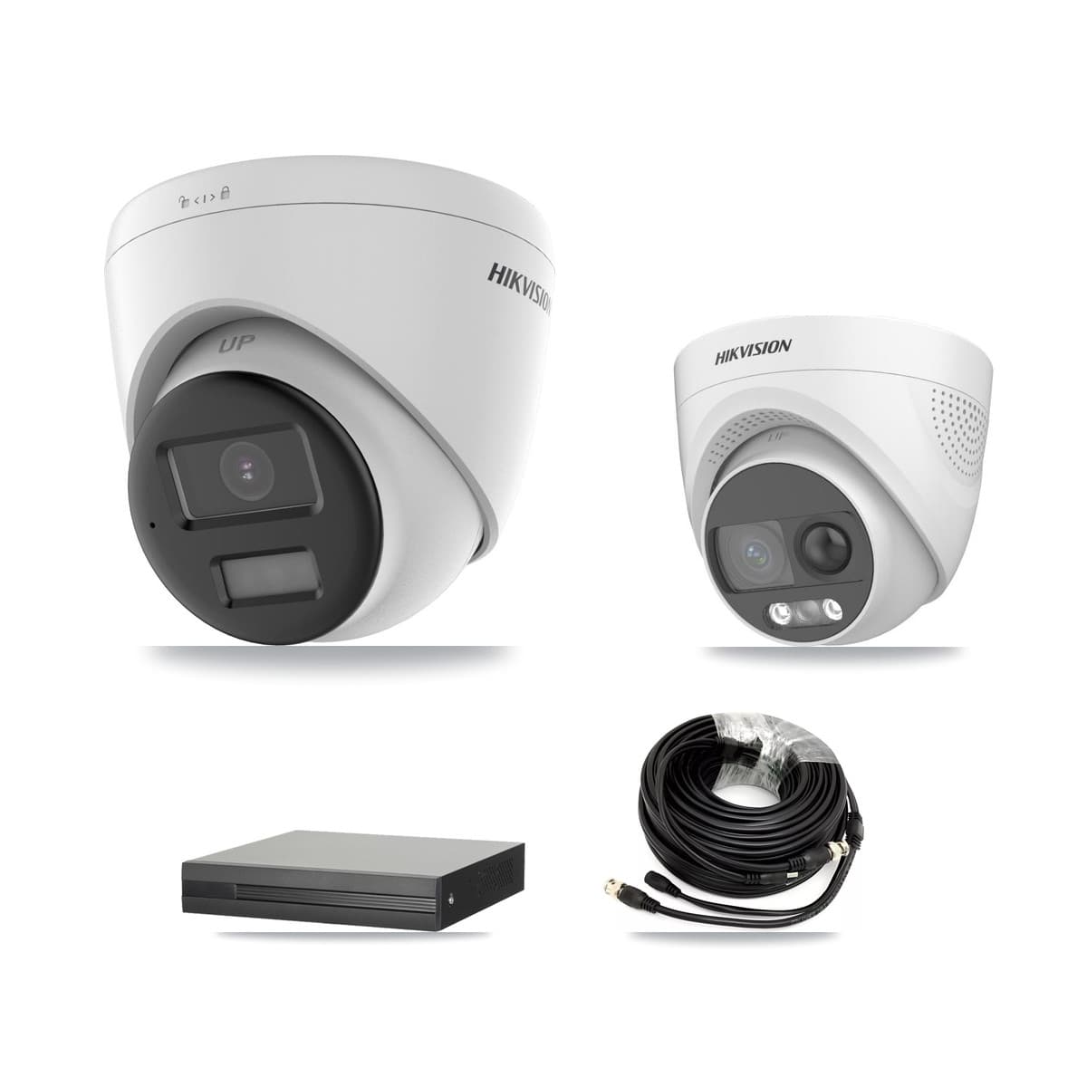 Hikvision 8-Channel 5MP CCTV Kit — 1 DS-2CE72KF3T + 5 DS-2CE78K0T Turret Cameras + 8TB Recording (XVR-3108HS Recorder) - Image 1