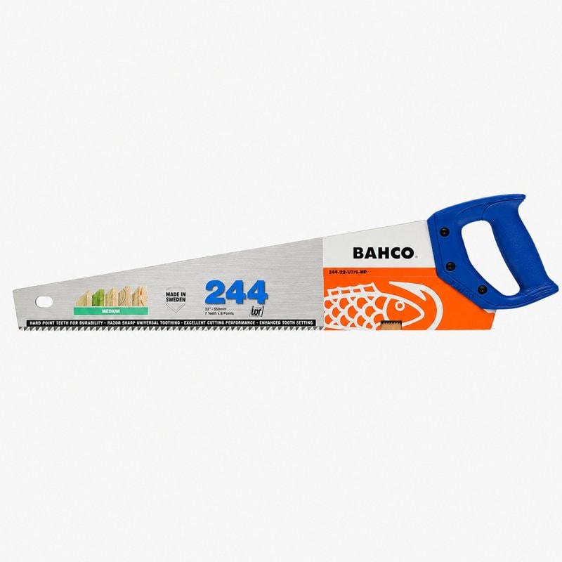 Bahco 244-22-U7/8-HP 22in Handsaw 7TPI for Wood Plastic Laminates