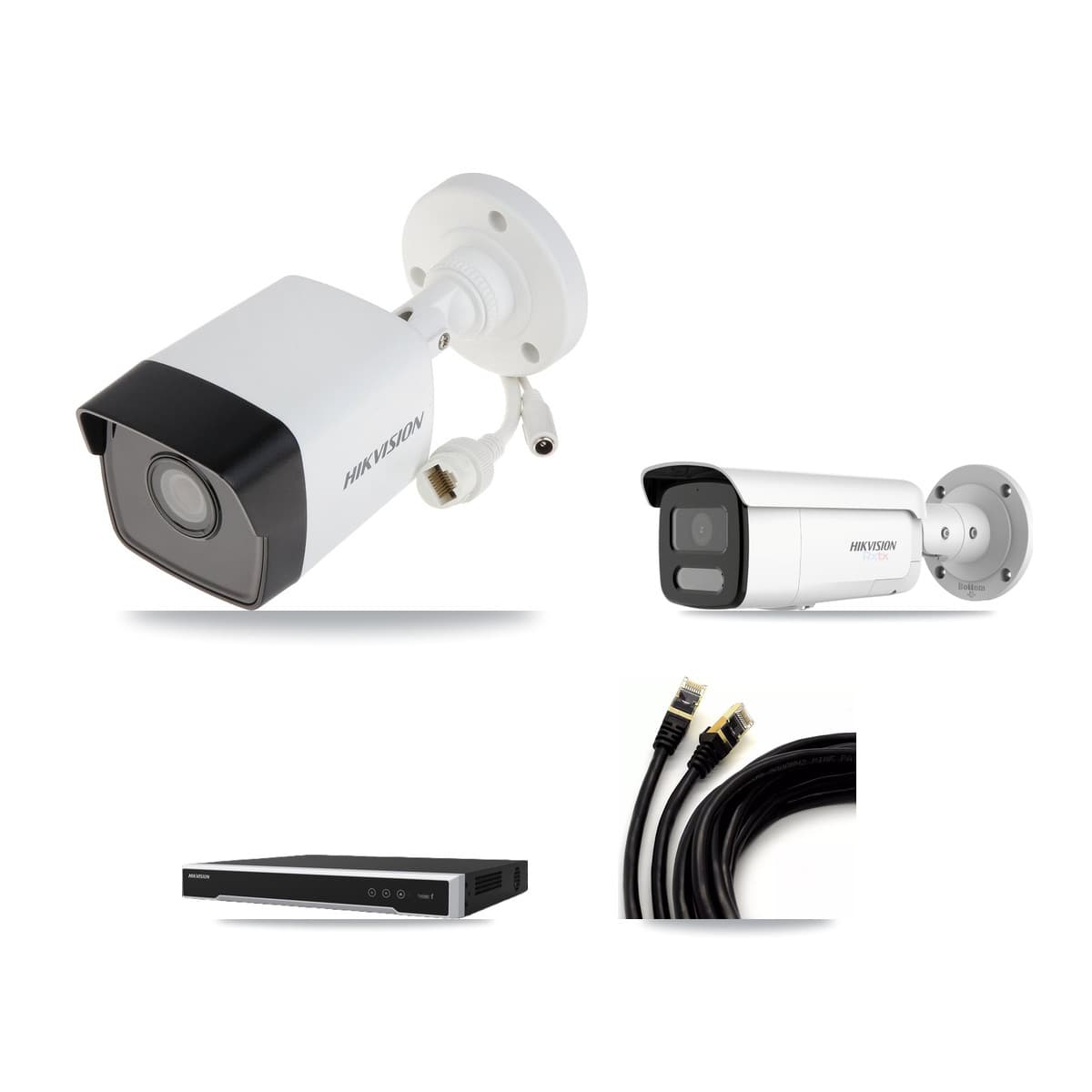 Hikvision 8-Channel 5MP – 4K CCTV Kit — 2 5MP + 2 4K Bullet Cameras + 8TB Recording - Image 1
