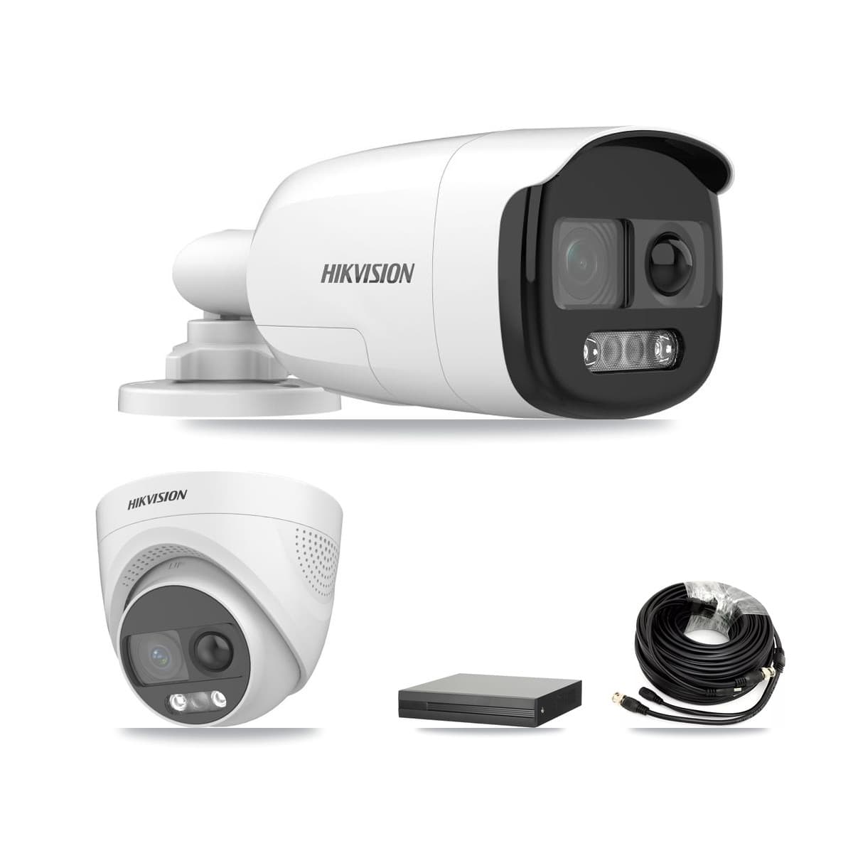 Hikvision 8-Channel 5MP CCTV Kit — 4 DS-2CE12KF3T Bullet + 2 DS-2CE72KF3T Turret Cameras + 2TB Recording (XVR-3108HS Recorder) - Image 1