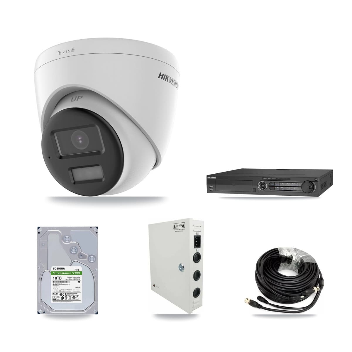 Hikvision 32-Channel 5MP CCTV Kit — 15 DS-2CE78K0T + 7 DS-2CE78K0T Turret Cameras + 3× 10TB Recording (IDS-7332HUHI Recorder) - Image 1