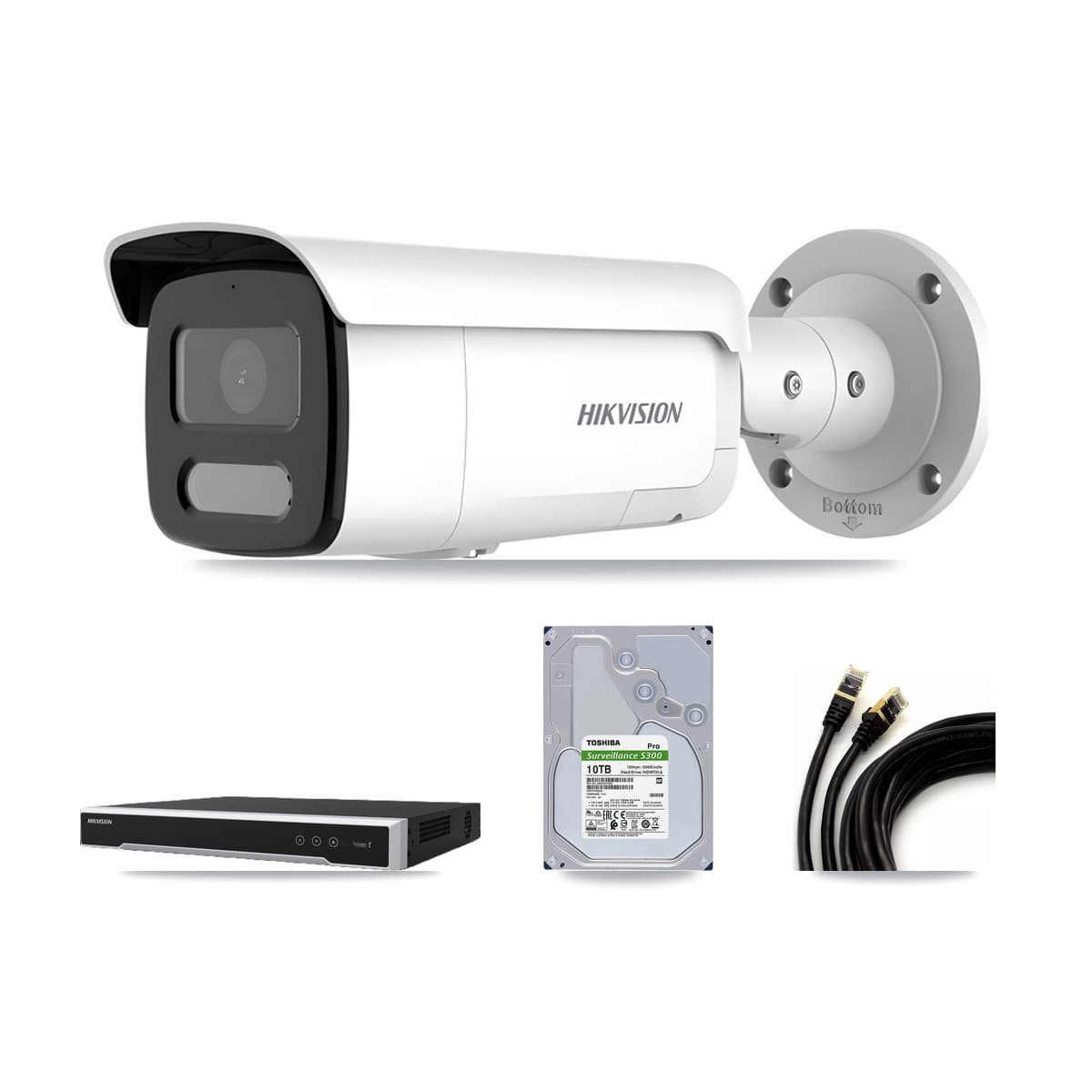 Hikvision 16-Channel 4MP CCTV Kit — 8 Bullet Cameras + 10TB Recording - Image 1