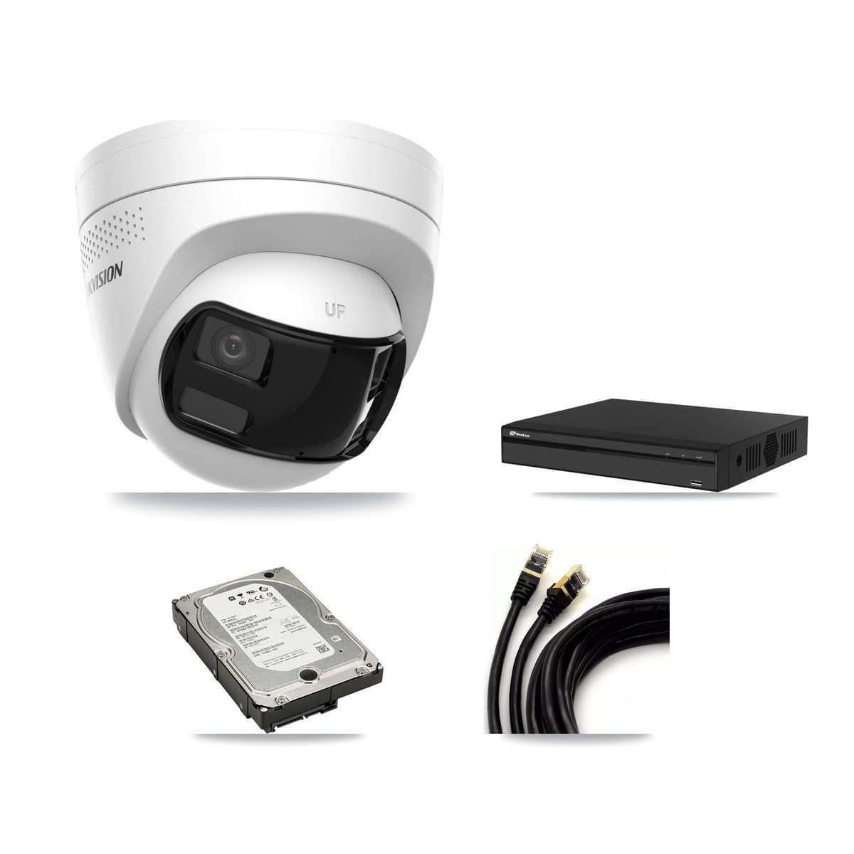 Prolux 4-Channel 4K CCTV Kit — 2 Turret Cameras + 5TB Recording - Image 1