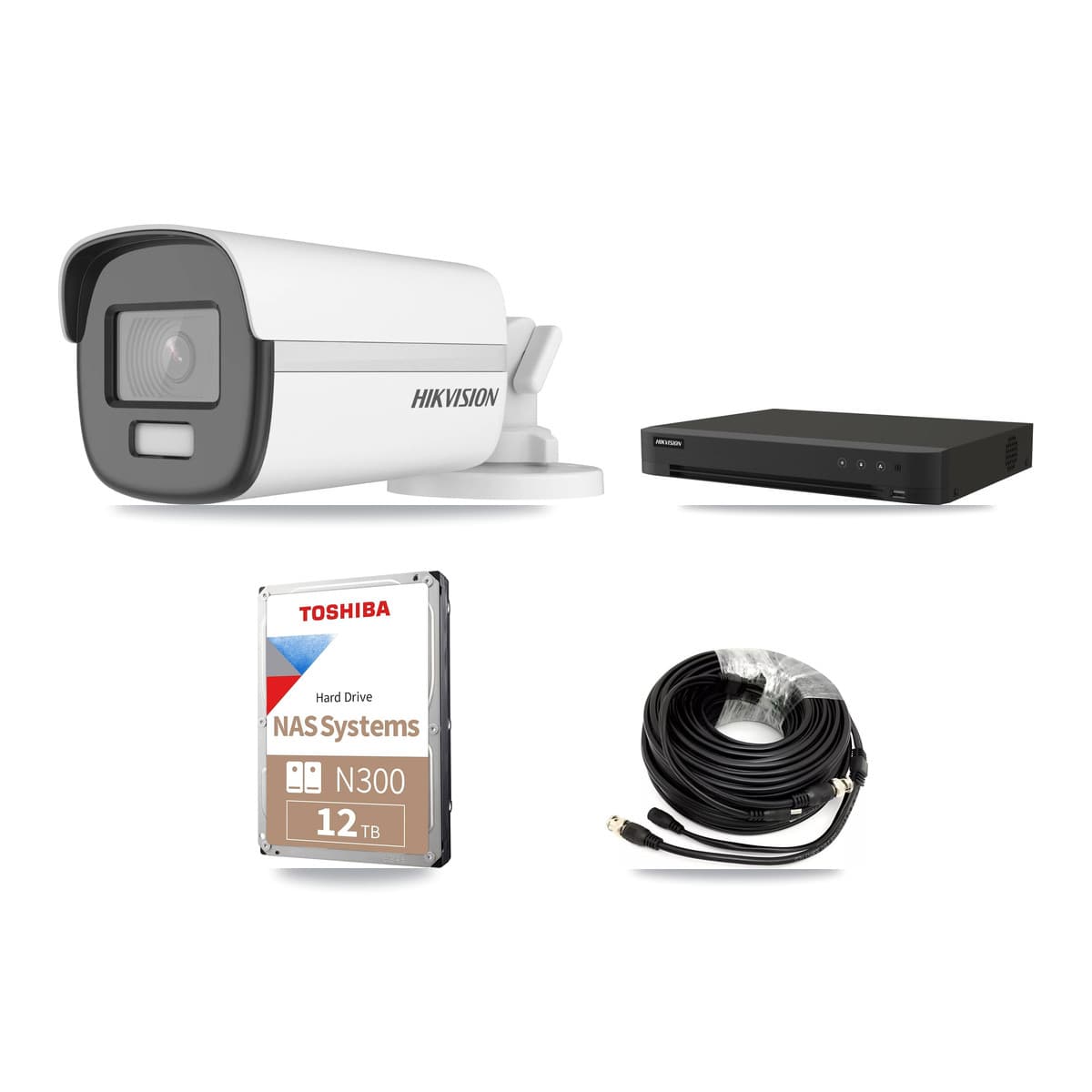 Hikvision 8-Channel 4K CCTV Kit — 6 Bullet Cameras + 12TB Recording - Image 1