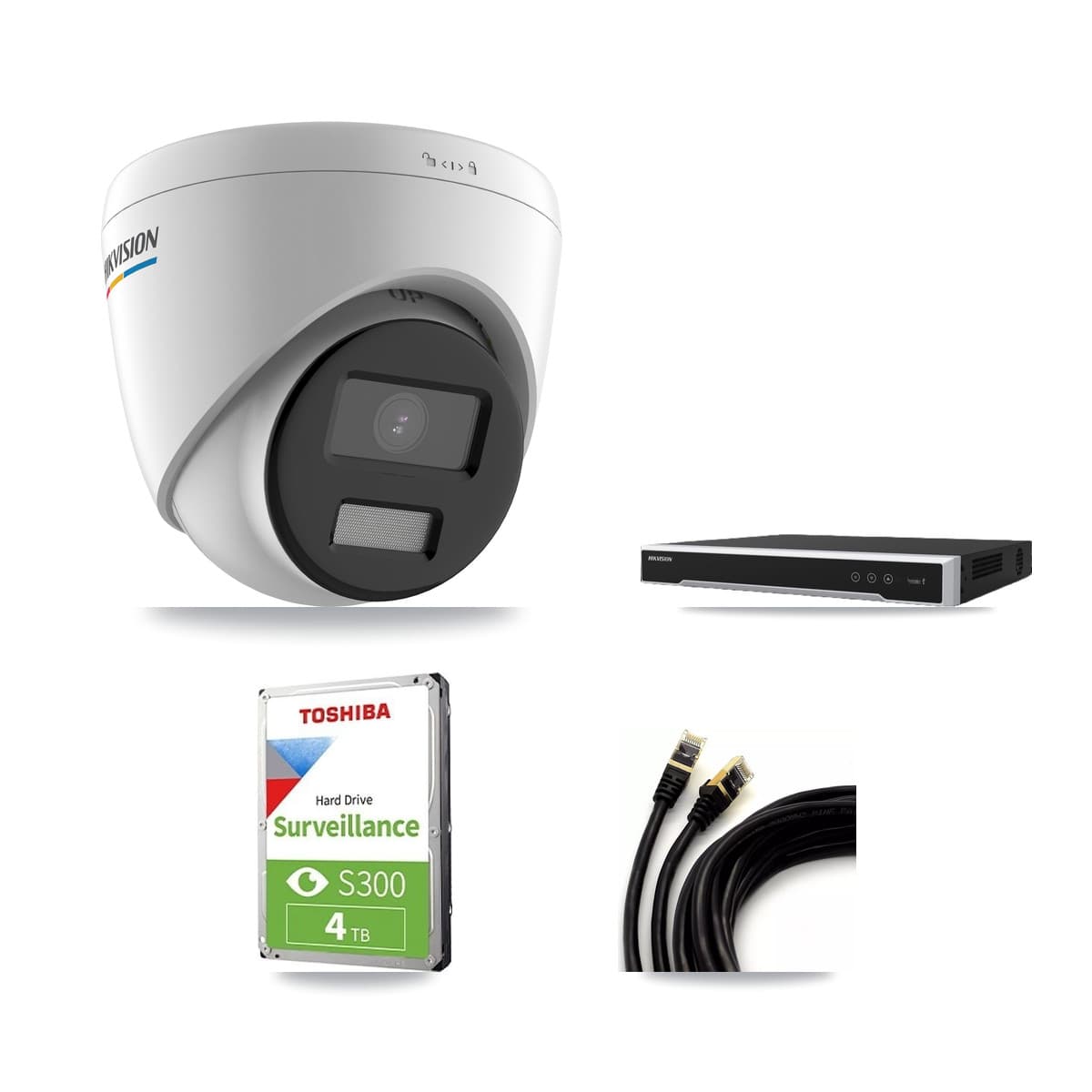 Hikvision 16-Channel 2MP CCTV Kit — 6 Turret Cameras + 4TB Recording - Image 1