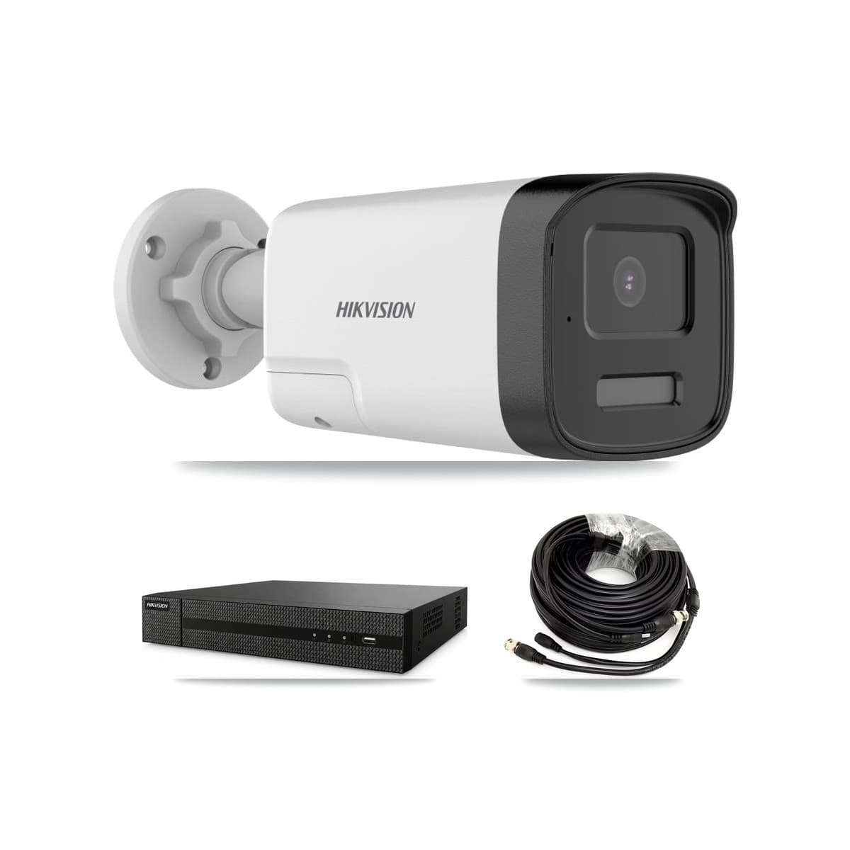 Hikvision 8-Channel 5MP CCTV Kit — 4 DS-2CE17K0T Bullet Cameras + 2TB Recording (DVR-8CH Recorder) - Image 1