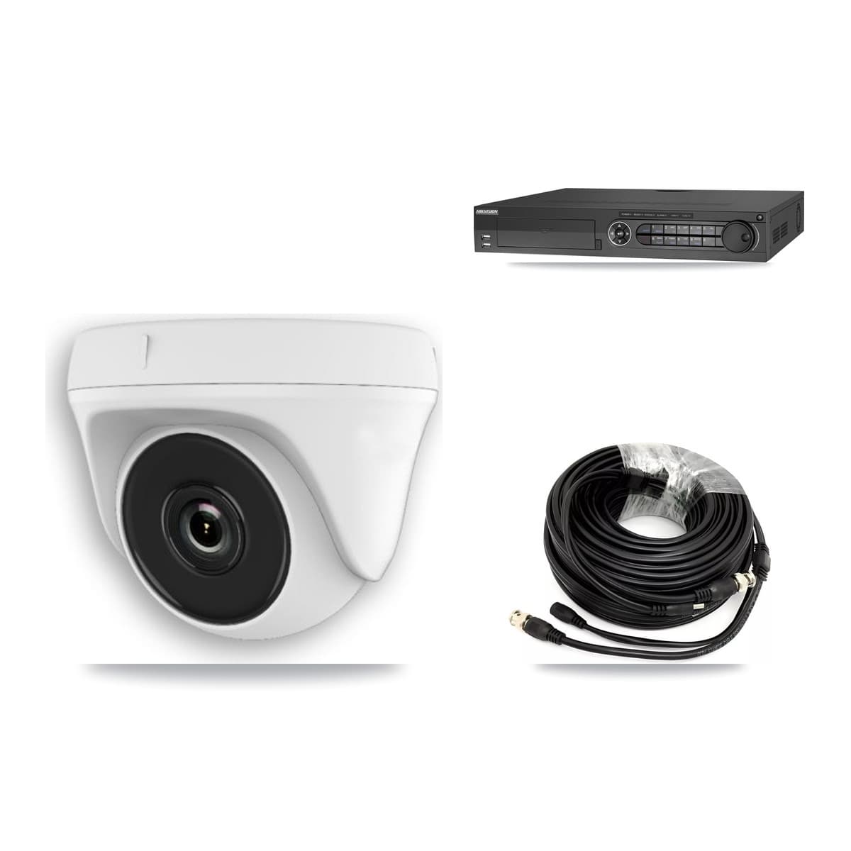Hikvision 32-Channel 2MP CCTV Kit — 2 White Dome Cameras + 3TB Recording (IDS-7332HUHI Recorder) - Image 1