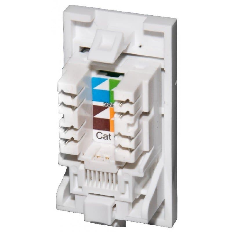 Wall-Socket-RJ45-Cat6-Keystone-Jack - Image 1