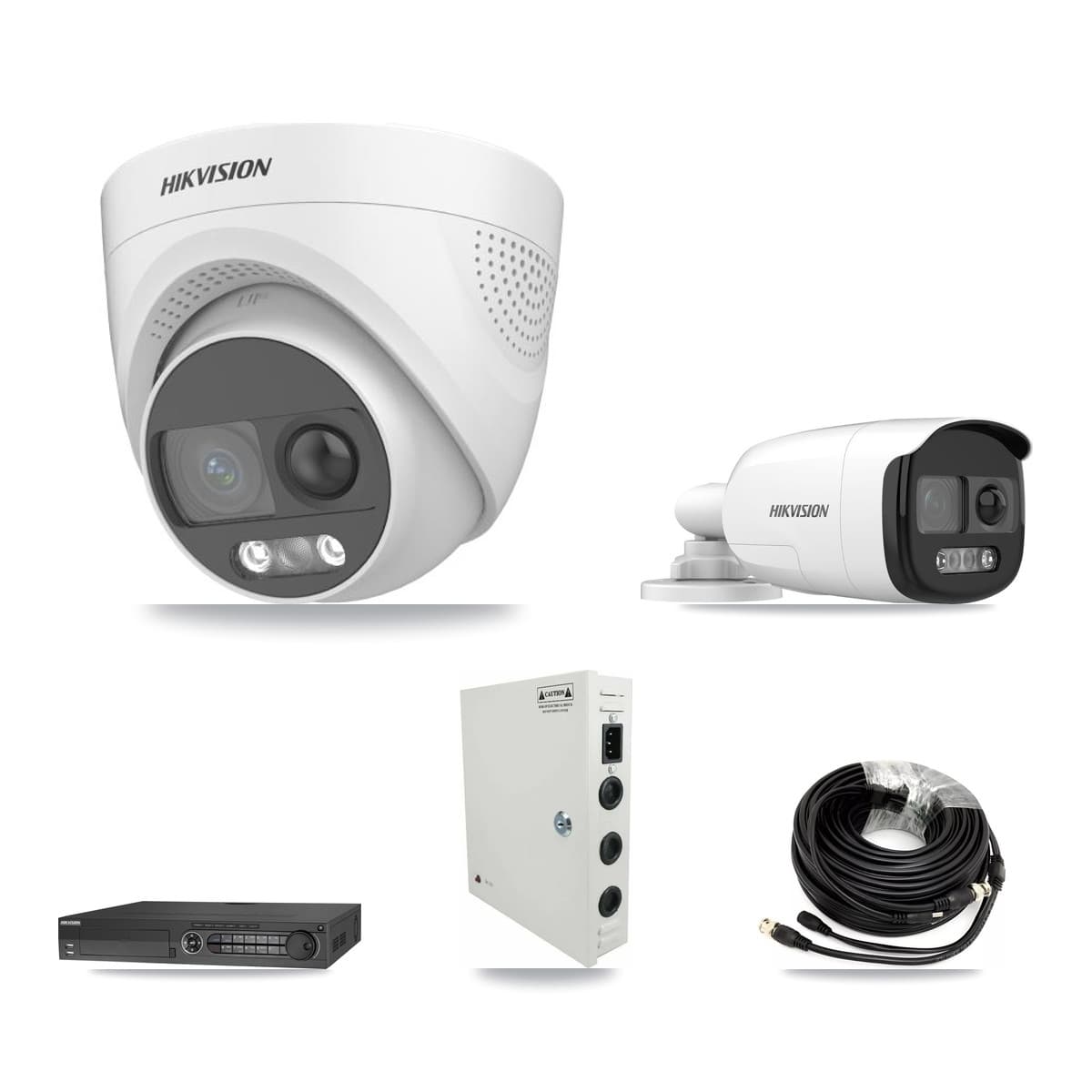 Hikvision 32-Channel 5MP CCTV Kit — 1 DS-2CE12KF3T Bullet + 23 DS-2CE72KF3T Turret Cameras + 8TB Recording (IDS-7332HUHI Recorder) - Image 1