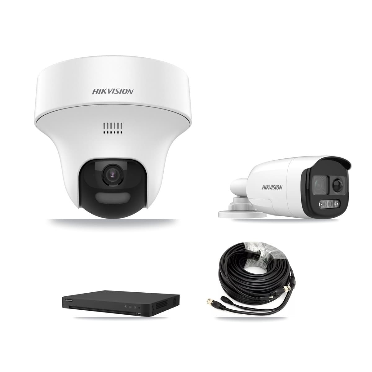 Hikvision 16-Channel 5MP CCTV Kit — 1 DS-2CE12KF3T Bullet + 5 DS-2CE70K0T Turret Cameras + 8TB Recording (IDS-7216HUHI Recorder) - Image 1