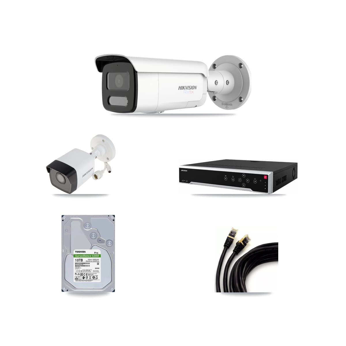 Hikvision 32-Channel 5MP – 4K CCTV Kit — 1 5MP + 15 4K Bullet Cameras + 4× 10TB Recording - Image 1