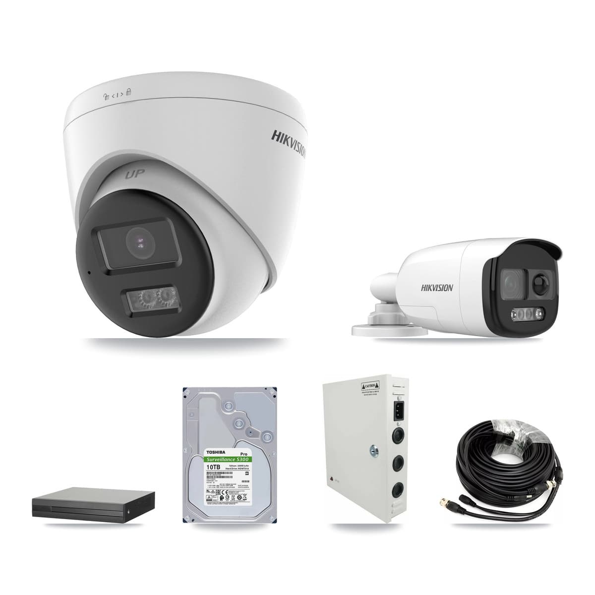Hikvision 16-Channel 5MP CCTV Kit — 1 Bullet + 15 Turret Cameras + 10TB Recording - Image 1