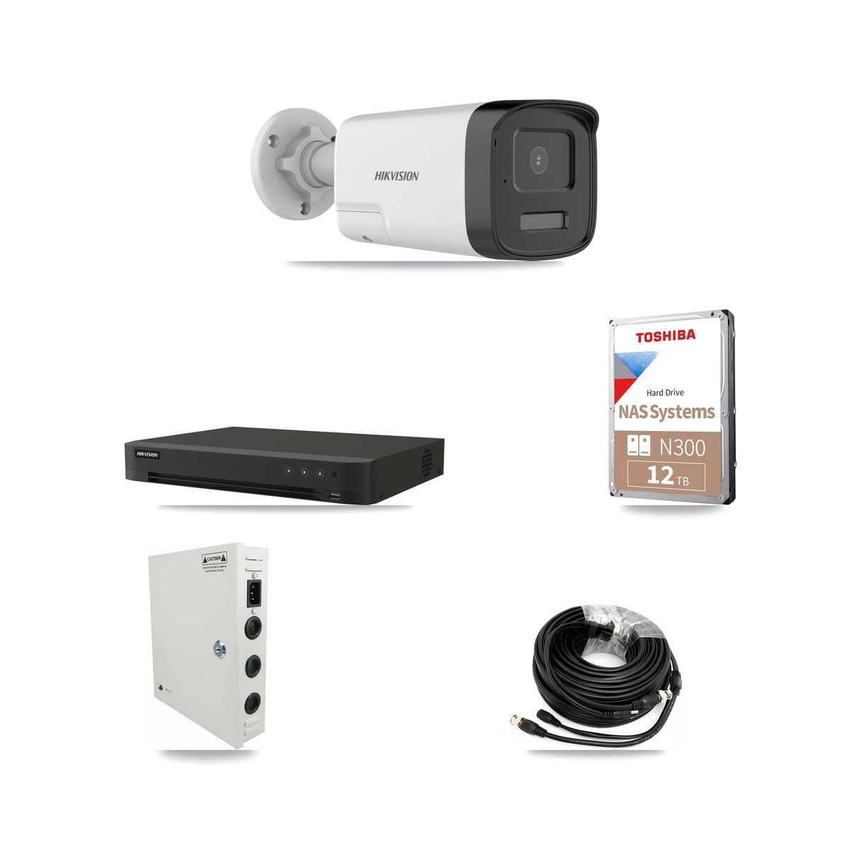Hikvision 16-Channel 5MP CCTV Kit — 16 DS-2CE17K0T Bullet Cameras + 12TB Recording - Image 1