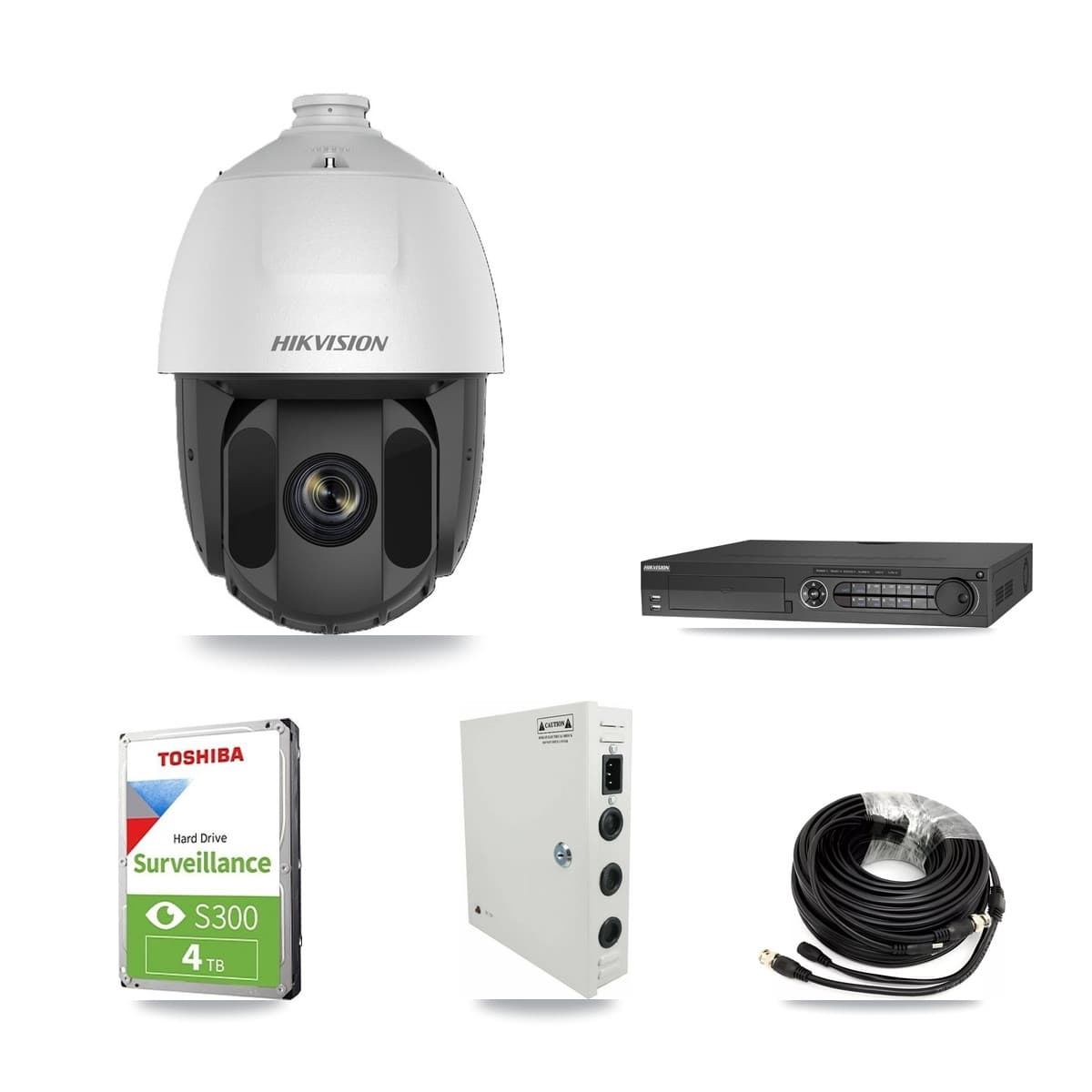 Hikvision 32-Channel 2MP CCTV Kit — 21 PTZ Cameras + 4TB Recording (DS-7332HQHI Recorder) - Image 1