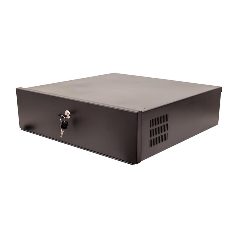 Lockable CCTV DVR Security Lock Box Metal Black 15×15 Inch