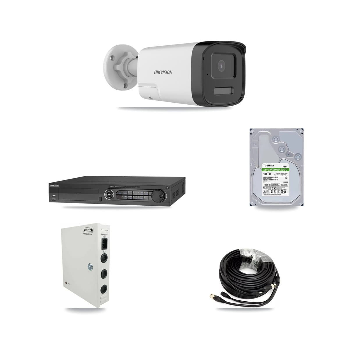 Hikvision 32-Channel 5MP CCTV Kit — 31 DS-2CE17K0T Bullet Cameras + 4× 10TB Recording (IDS-7332HUHI Recorder) - Image 1