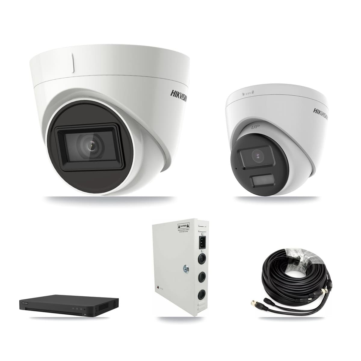Hikvision 16-Channel 4K CCTV Kit — 3 DS-2CE78U0T + 7 DS-2CE78U1T Turret Cameras + 8TB Recording - Image 1