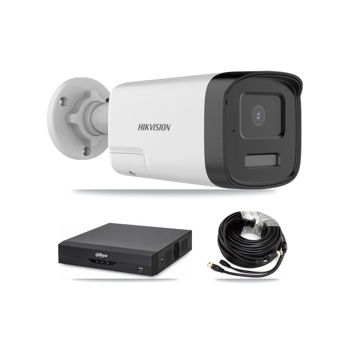 Hikvision & Dahua 4-Channel 5MP CCTV Kit — 1 DS-2CE17K0T Bullet Camera + 2TB Recording - Image 1