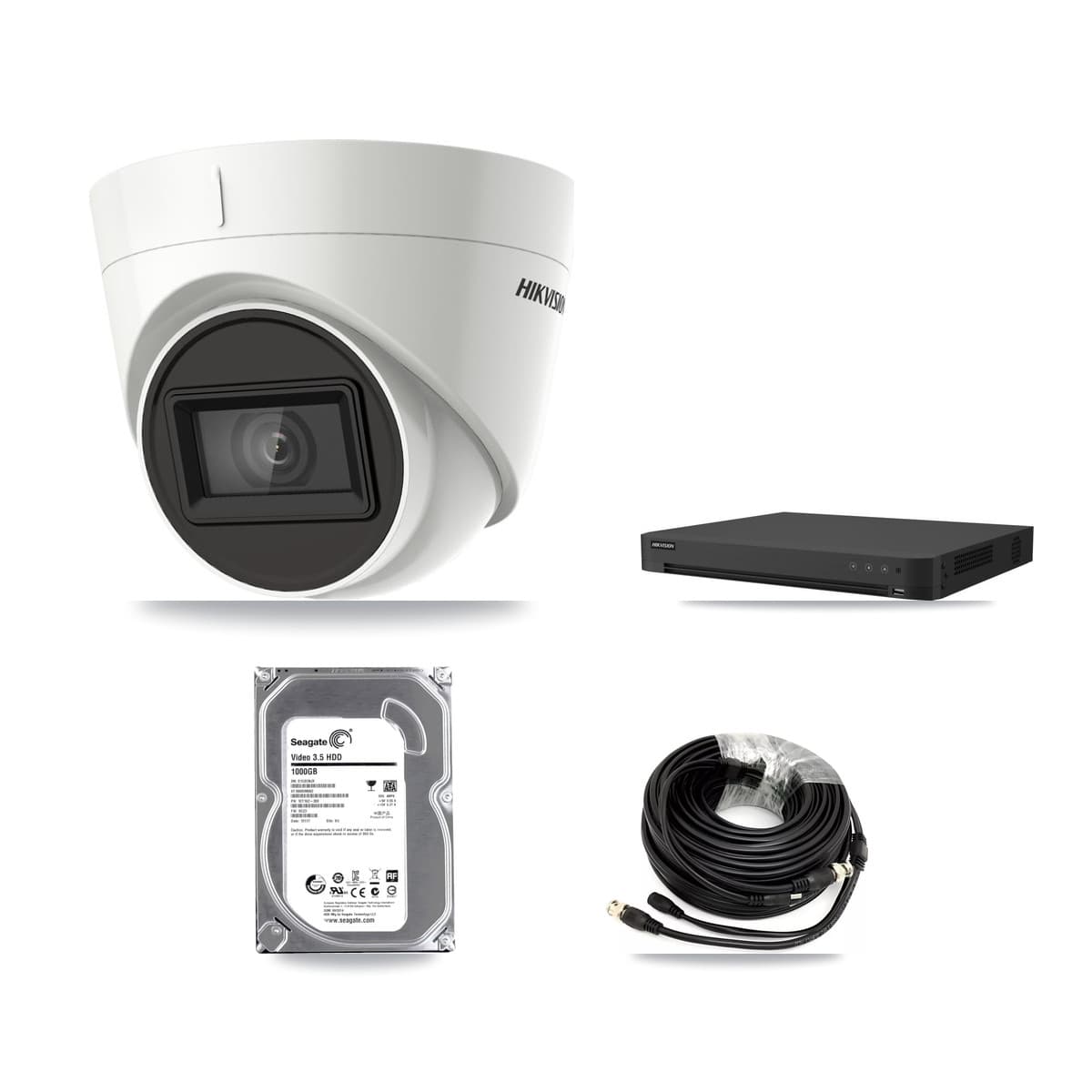 Hikvision 16-Channel 4K CCTV Kit — 1 DS-2CE78U1T Turret Camera + 1TB Recording - Image 1