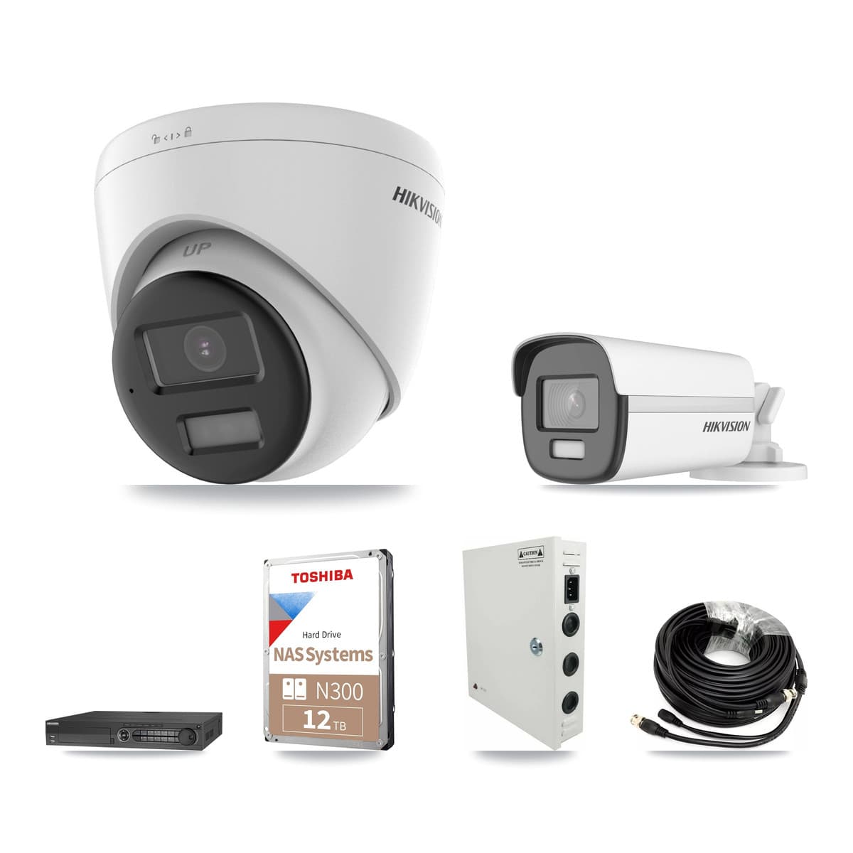 Hikvision 32-Channel 4K CCTV Kit — 1 Bullet + 31 Turret Cameras + 4× 12TB Recording - Image 1