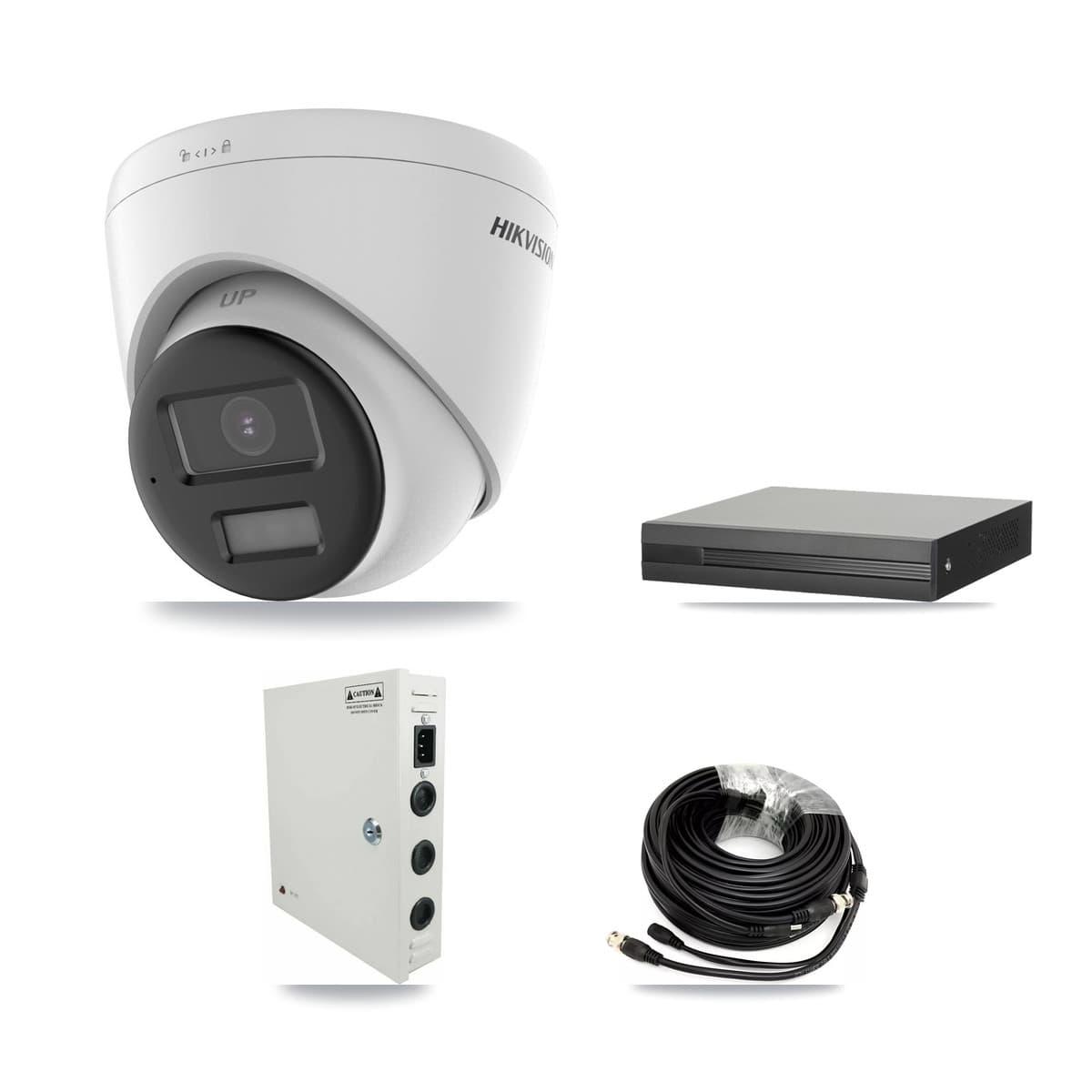 Hikvision 16-Channel 5MP CCTV Kit — 16 DS-2CE78K0T-LPTS Turret Cameras + 8TB Recording (XVR-3116HS-5MP-LITE Recorder) - Image 1